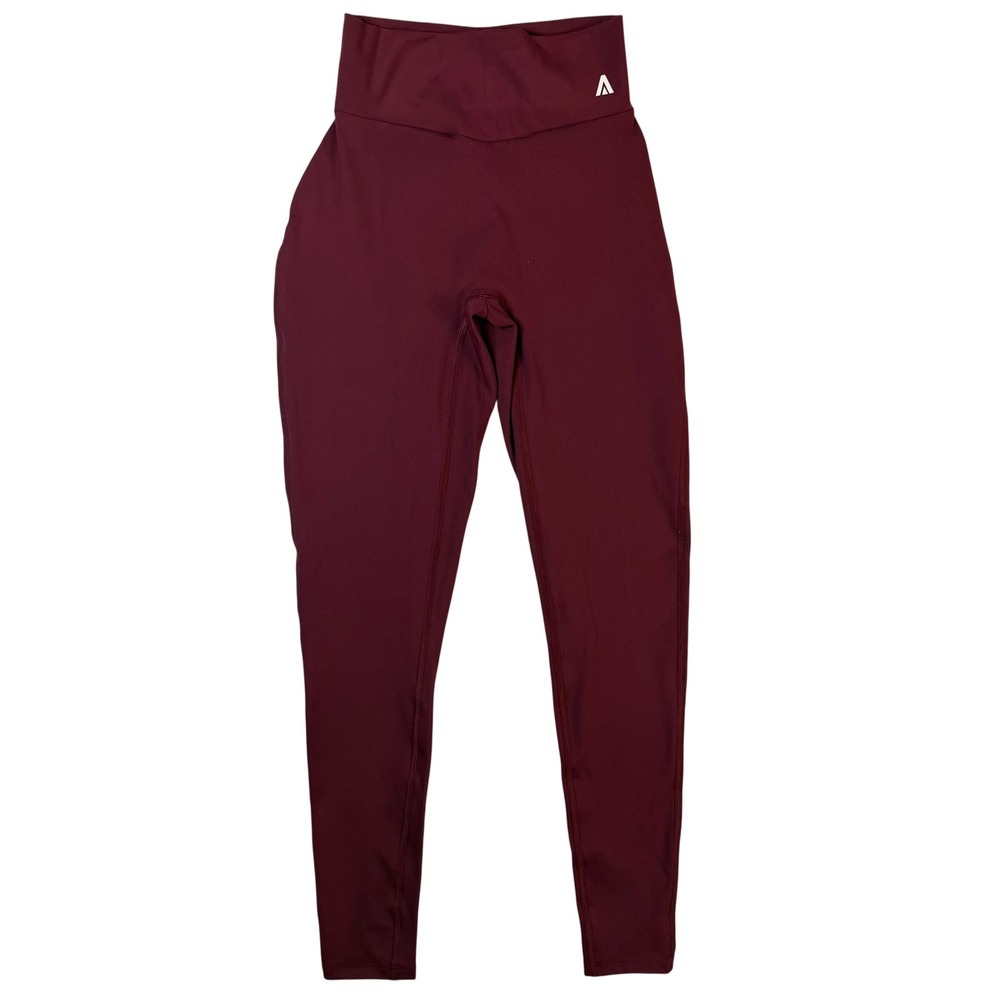 Aqilla Elevate Leggings Wine XS/S NWT V Back Scrunch Sculpt Activewear Gym